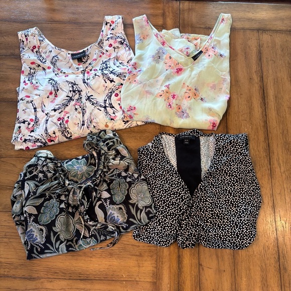 Bundle of Lane Bryant Tops/Kimono,size 28,4 pieces,Summer Everyday Work Errands - Picture 1 of 16